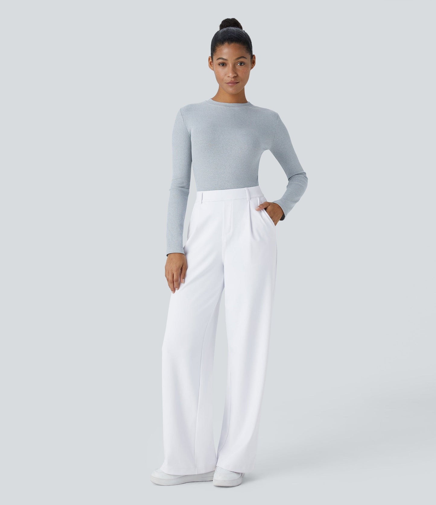 2026 NEW Limited offer🔥High Waisted Pocket Straight Leg Work Pants