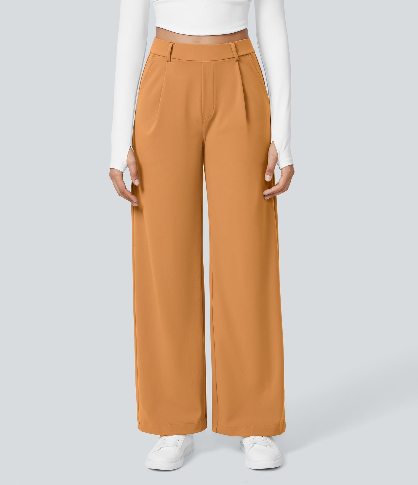 2026 NEW Limited offer🔥High Waisted Pocket Straight Leg Work Pants