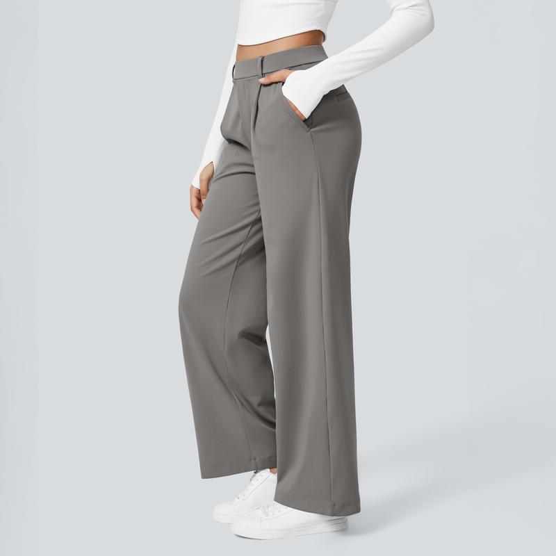 2026 NEW Limited offer🔥High Waisted Pocket Straight Leg Work Pants