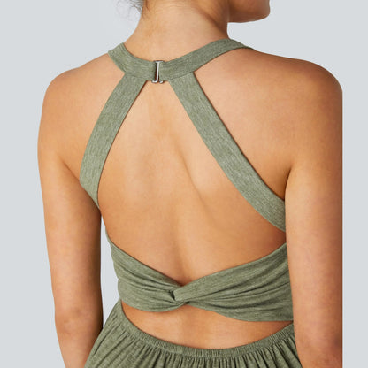 🔥U Neck Pocket Harem Casual Jumpsuit-Easy Peezy Edition