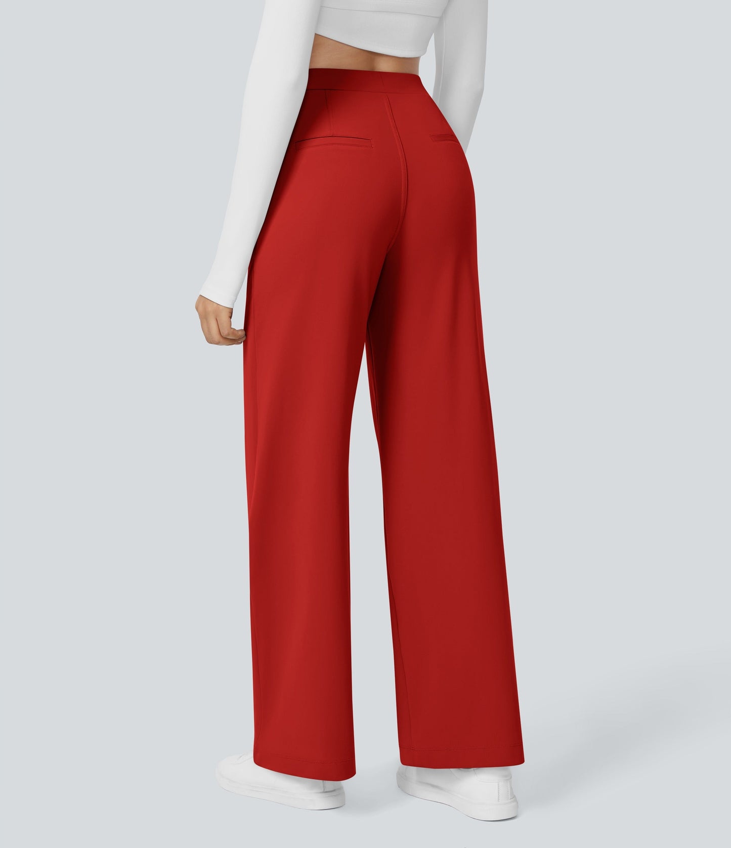 2026 NEW Limited offer🔥High Waisted Pocket Straight Leg Work Pants