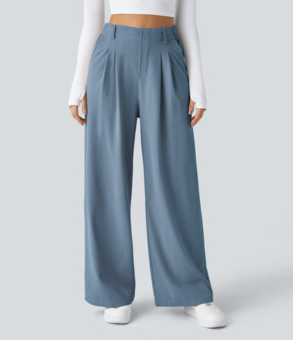 2026 NEW Limited offer🔥High Waisted Pocket Straight Leg Work Pants