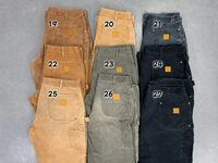 Dark brown*1+Brown*2+Light brown*1+Green*2+Black*1+Gray*1+Dark green*1 (total 9 pants)