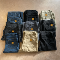 Blue*2+Black*3+Navy*1+Green*1+Apricot*1+Gray*1 (total 9 pants)