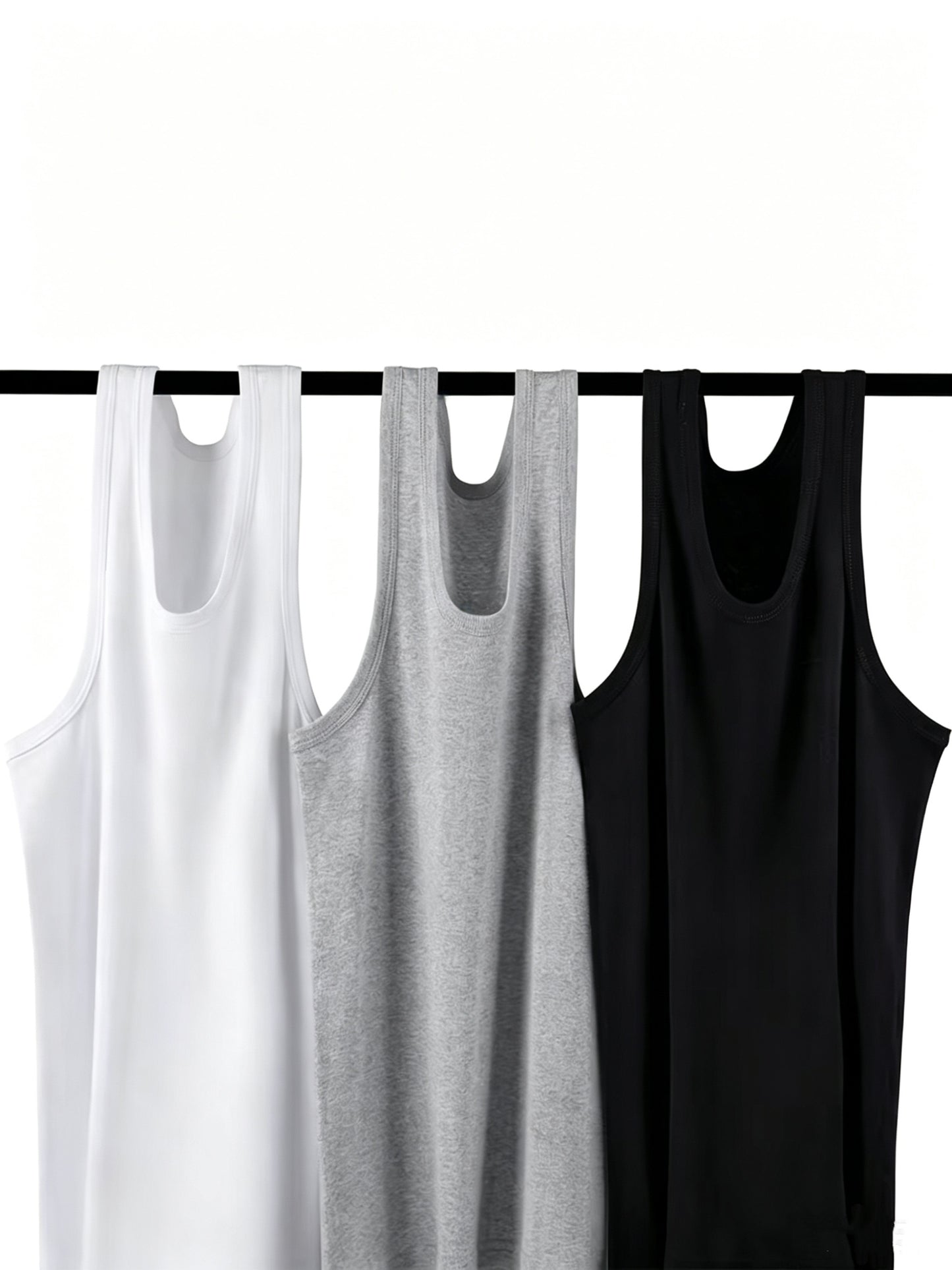 🔥Premium Ultra-Soft Cotton Fitted Tanks 3 Pack / 6 Pack