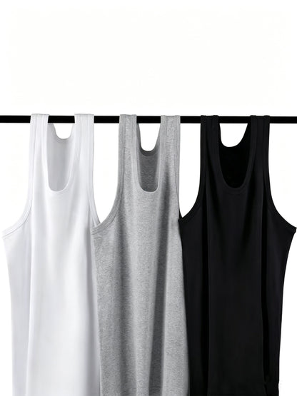 🔥Premium Ultra-Soft Cotton Fitted Tanks 3 Pack / 6 Pack