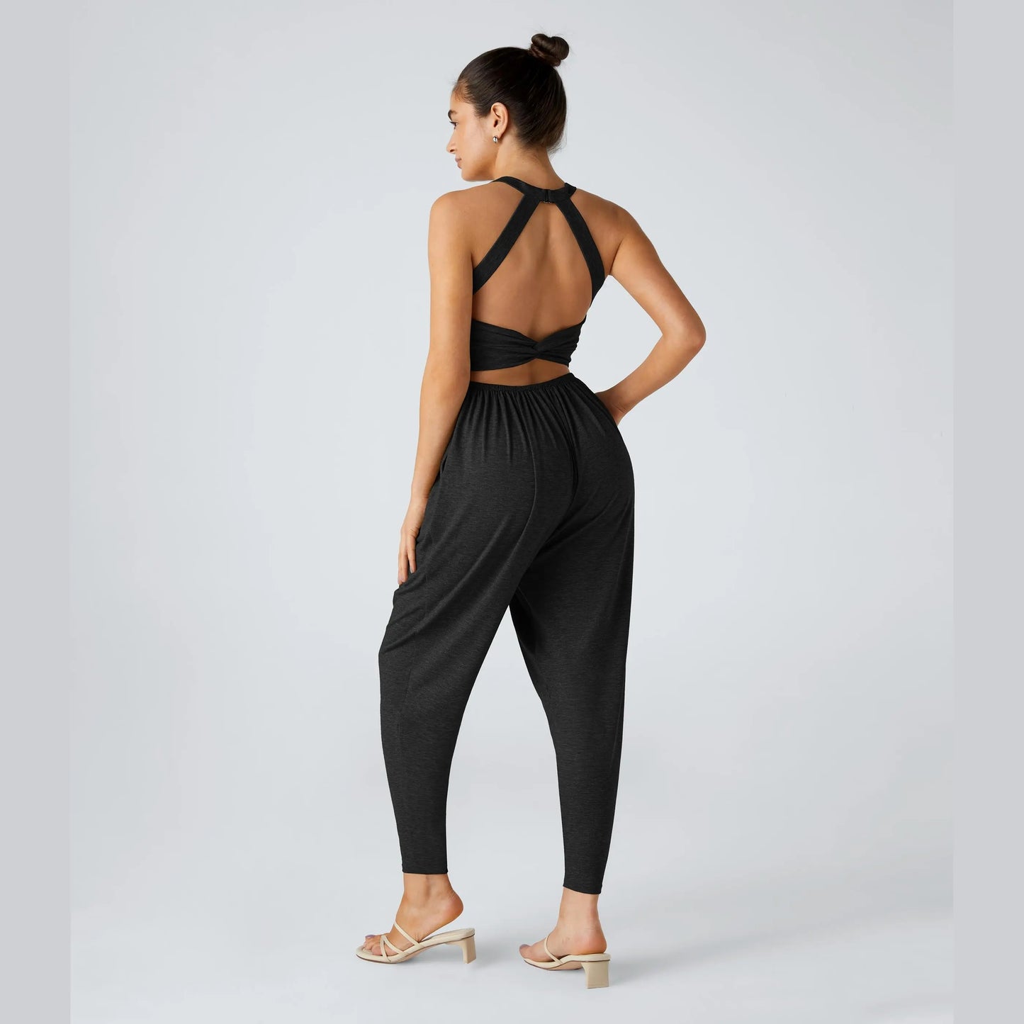 🔥U Neck Pocket Harem Casual Jumpsuit-Easy Peezy Edition