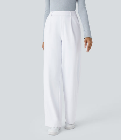 2026 NEW Limited offer🔥High Waisted Pocket Straight Leg Work Pants