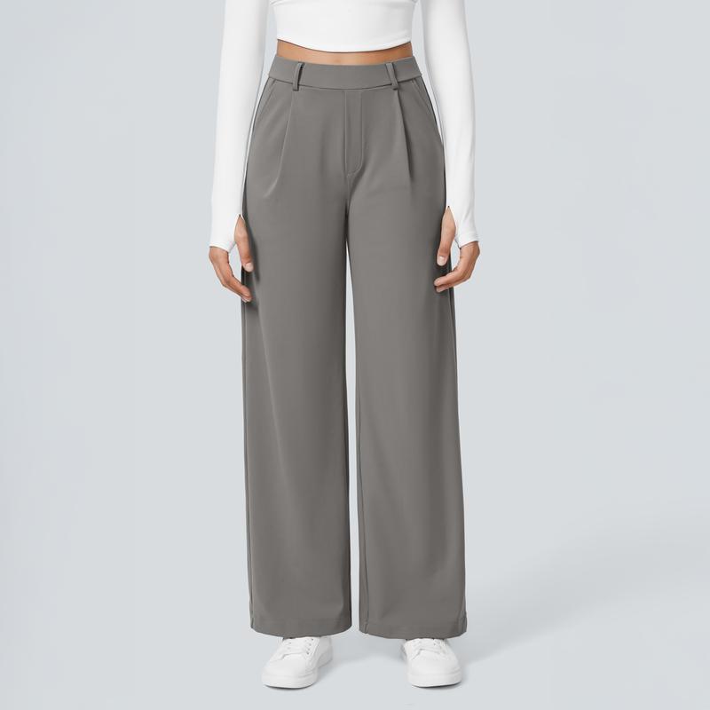 2026 NEW Limited offer🔥High Waisted Pocket Straight Leg Work Pants