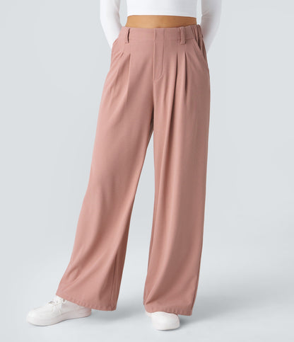 2026 NEW Limited offer🔥High Waisted Pocket Straight Leg Work Pants