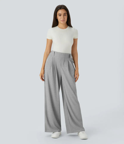 2026 NEW Limited offer🔥High Waisted Pocket Straight Leg Work Pants