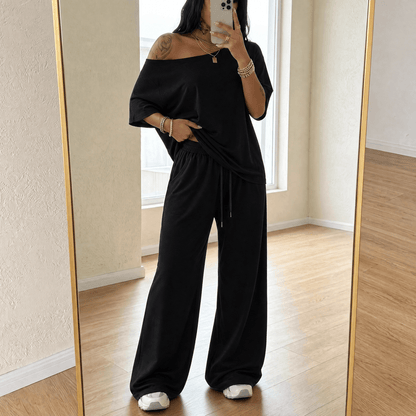 Women's Off-Shoulder Two-Piece Set