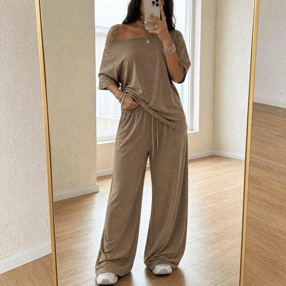 Women's Off-Shoulder Two-Piece Set