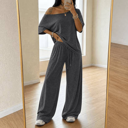 Women's Off-Shoulder Two-Piece Set